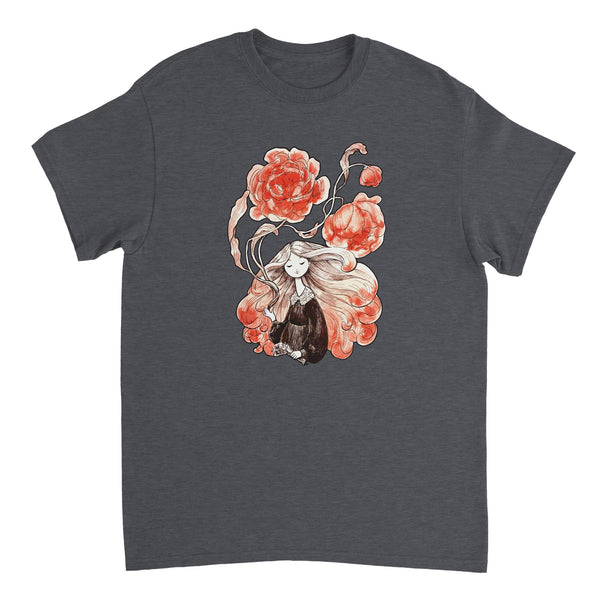 Flower Witch - Heavyweight Unisex Crewneck T-shirt