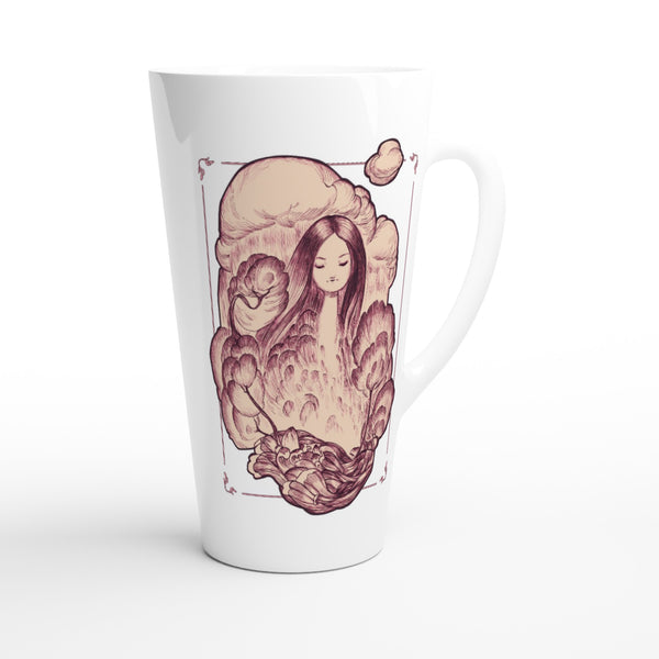 Rainfall - White Latte 17oz Ceramic Mug