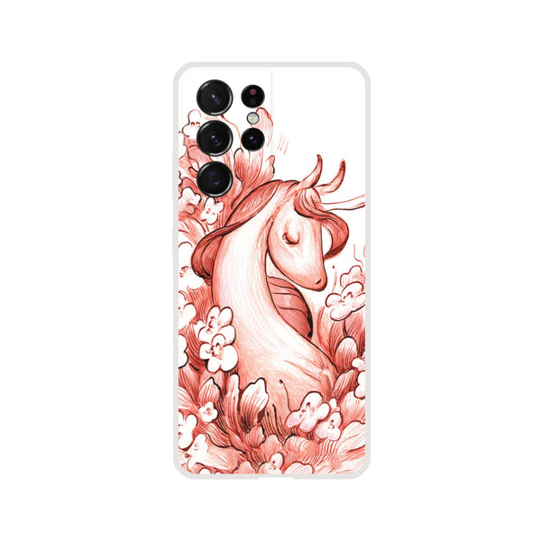 Flower Unicorn - Flexi phone case