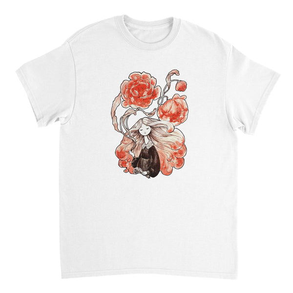 Flower Witch - Heavyweight Unisex Crewneck T-shirt