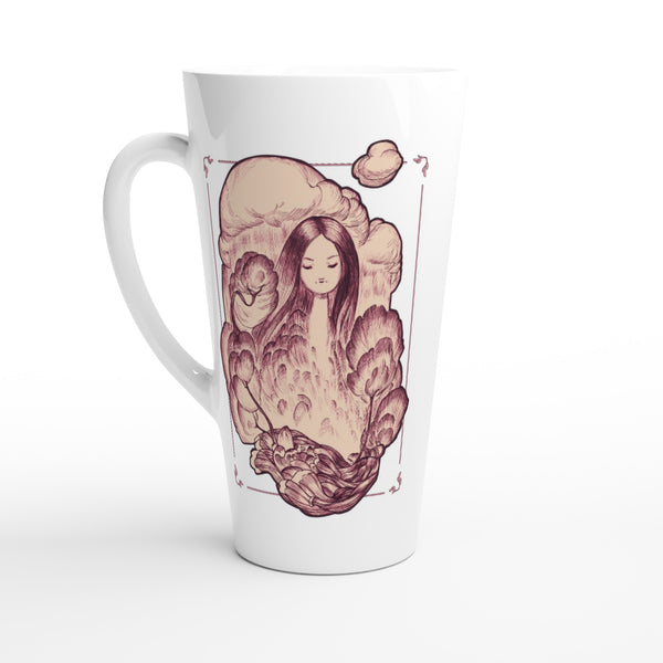 Rainfall - White Latte 17oz Ceramic Mug