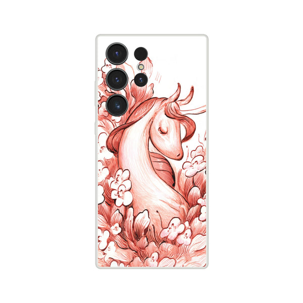 Flower Unicorn - Flexi phone case