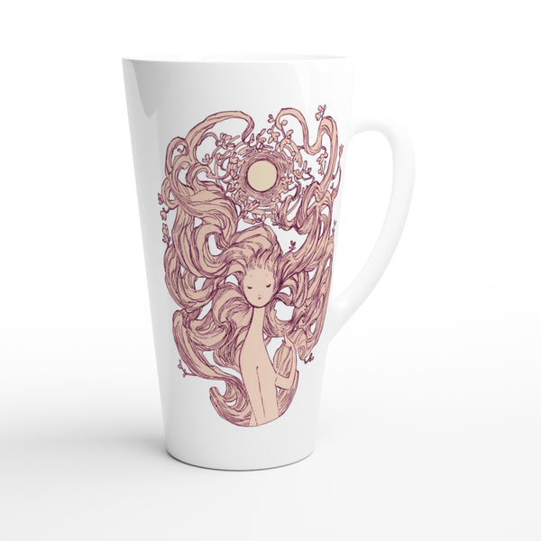 Witch Moon - White Latte 17oz Ceramic Mug