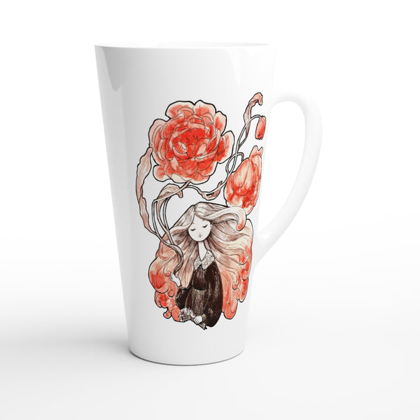 Flower Witch - White Latte 17oz Ceramic Mug