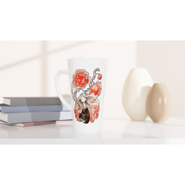 Flower Witch - White Latte 17oz Ceramic Mug