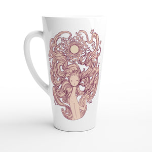 Witch Moon - White Latte 17oz Ceramic Mug