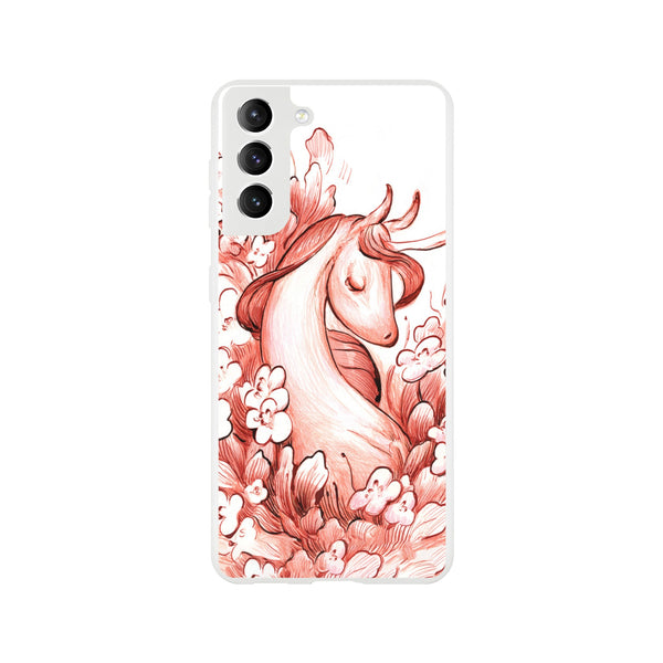 Flower Unicorn - Flexi phone case