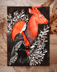 Deer Witch - Art Print