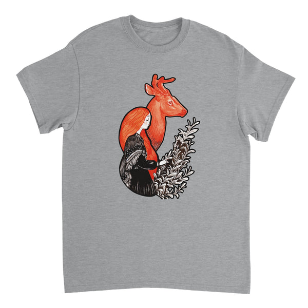 Deer Witch - Heavyweight Unisex Crewneck T-shirt